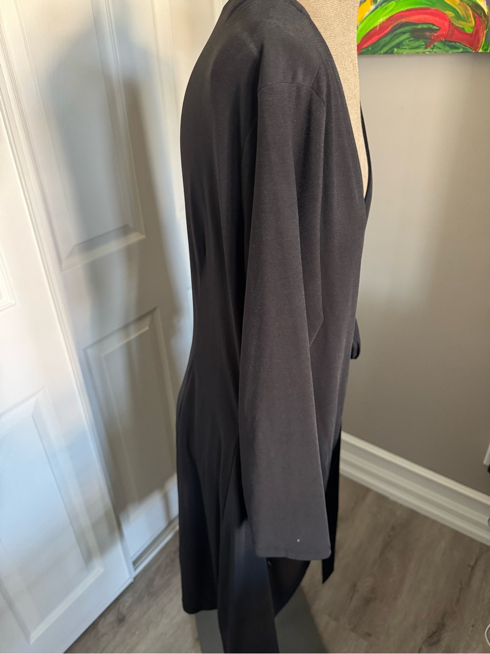 Black Wrap Dress - Picture 2 of 8